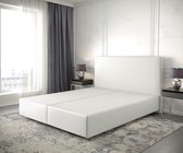 Boxspring frame Dream-Well Wit 160x200 cm Kunstleder Beddengoed