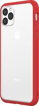 Apple iPhone 11 Pro Max Hoesje - Rhinoshield - MOD NX Serie - Hard Kunststof Backcover - Transparant / Rood - Hoesje Geschikt Voor Apple iPhone 11 Pro Max