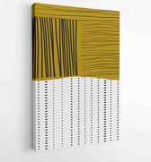 Earth tones organic shape Art design for poster, print, cover, wallpaper, Minimal and natural wall art. 3 - Moderne schilderijen – Vertical – 1870273444 - 80*60 Vertical