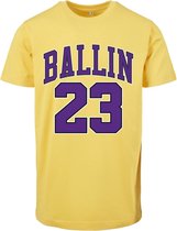 Mister Tee Heren Tshirt -M- Ballin 23 taxi Geel