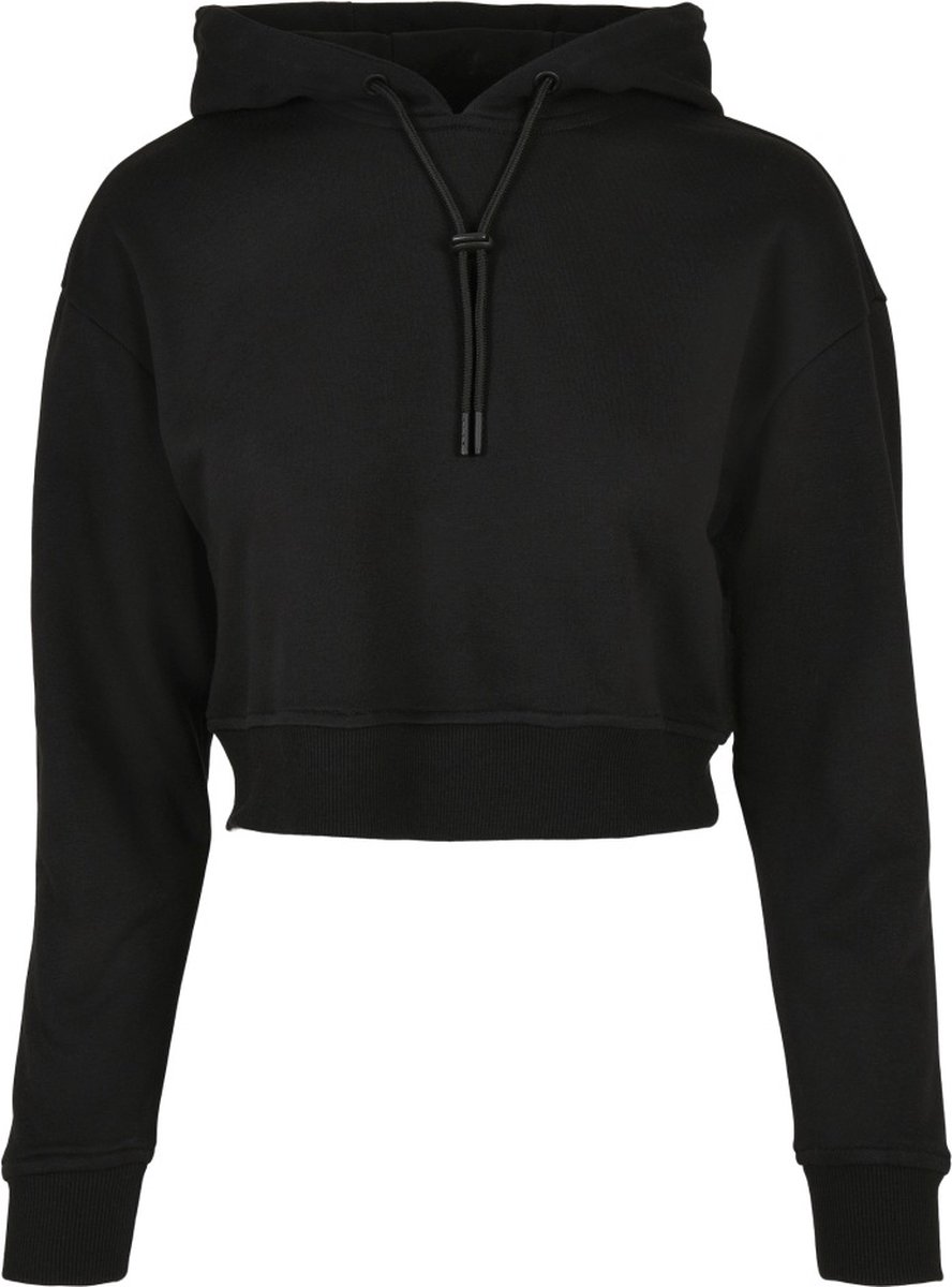 Urban Classics Short Terry Crop Hoodie XL Zwart