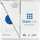 DANICOM CAT6 UTP 305 meter internetkabel op rol stug - LSZH (Eca) - netwerkkabel