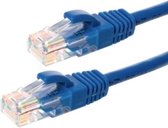 UTP CAT6 patchkabel / internetkabel 0,25 meter blauw - 100% koper - netwerkkabel