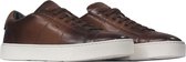 Santoni InstapSchoen Bruin Bruin - Maat 40.5 - Mannen - Never out of stock Collectie - Leer