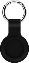 By Qubix - AirTag case shock series - siliconen sleutelhanger met ring - zwart