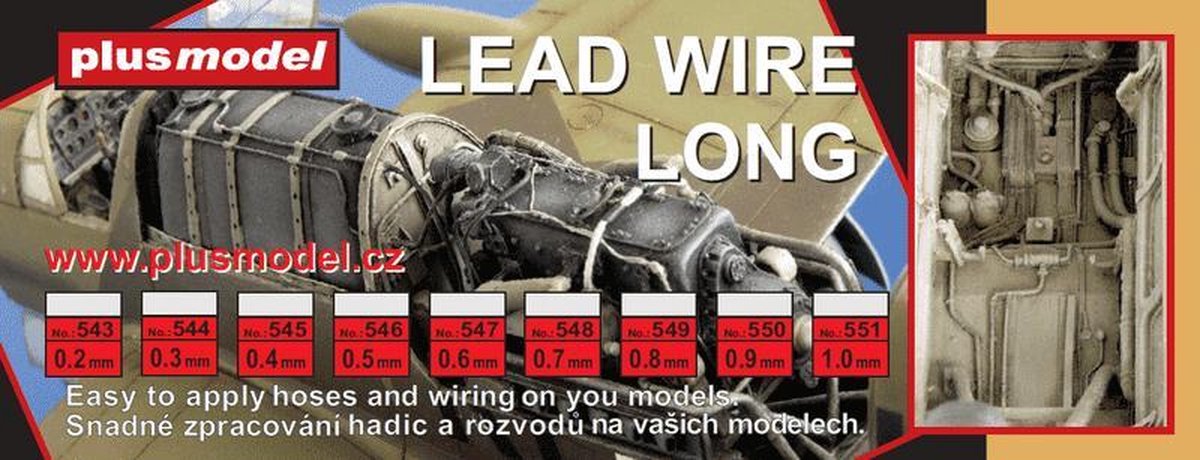 Afbeelding van product Plus Model 551 Lead Wire 1 mm dia - 240mm long Kabel(s)