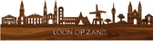 Skyline Loon op Zand Palissander hout - 80 cm - Woondecoratie design - Wanddecoratie - WoodWideCities