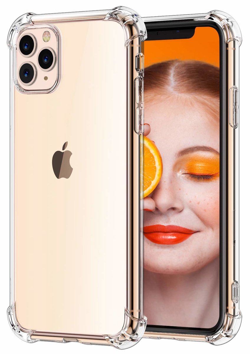 iPhone 11 Pro Max Anti Shock Back Cover - Transparant - van Bixb