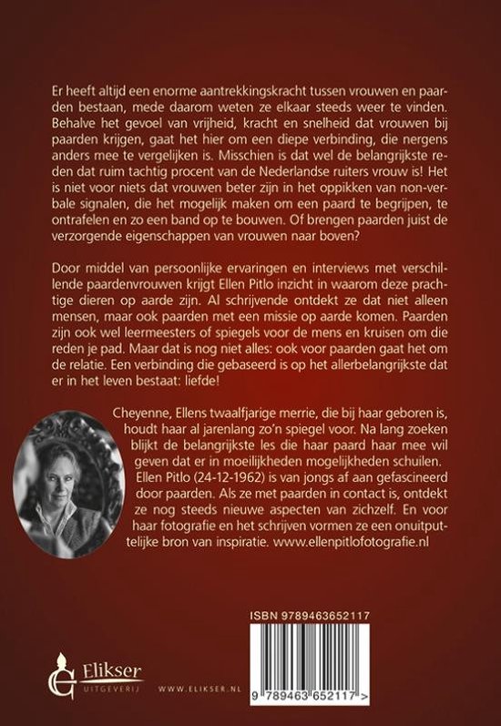 Boekomslag met tekst en een foto van Ellen Pitlo. ISBN: 9789463652117.