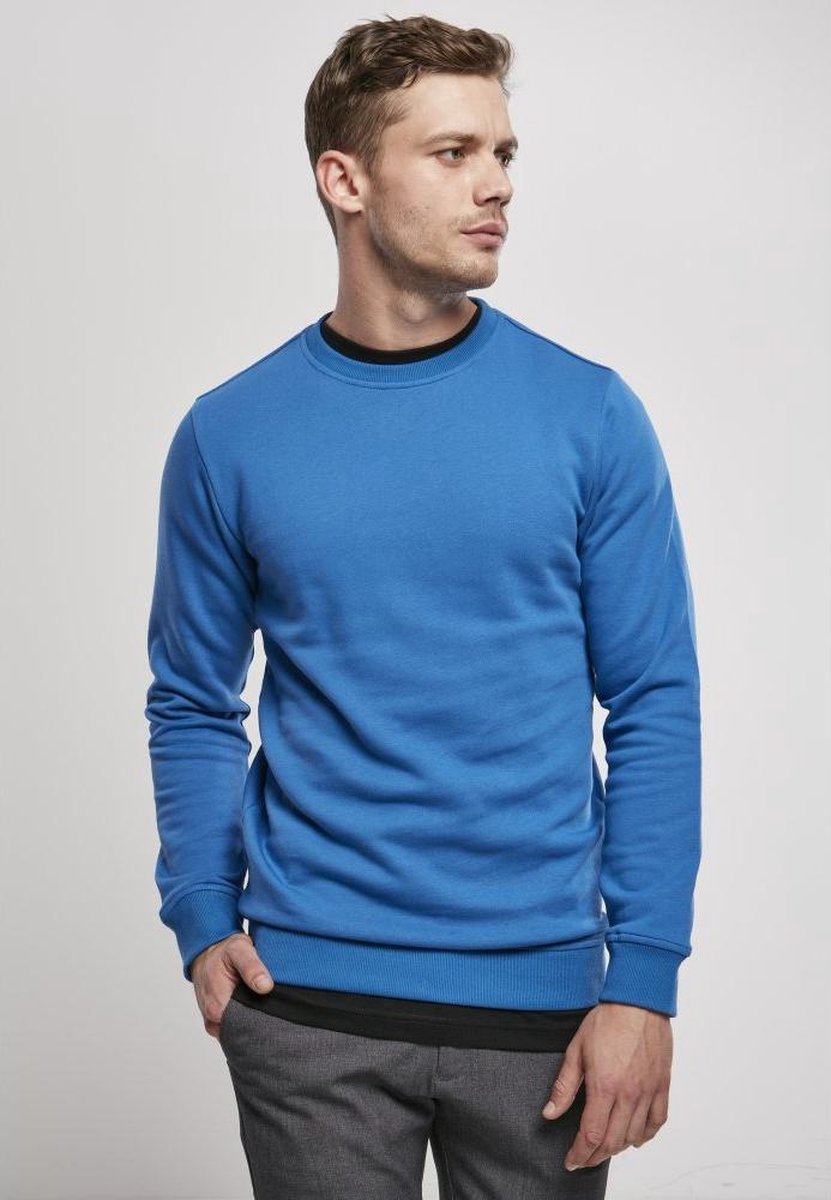Urban Classics Organic Basic Crew Sweater/trui 5XL Blauw