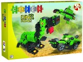 Clics bouwblokken– bouwset Dino Squad 6 in 1 - speelgoed 4 jaar jongens & meisjes en ouder- educatief speelgoed- Montessori speelgoed- constructie speelgoed - Geel