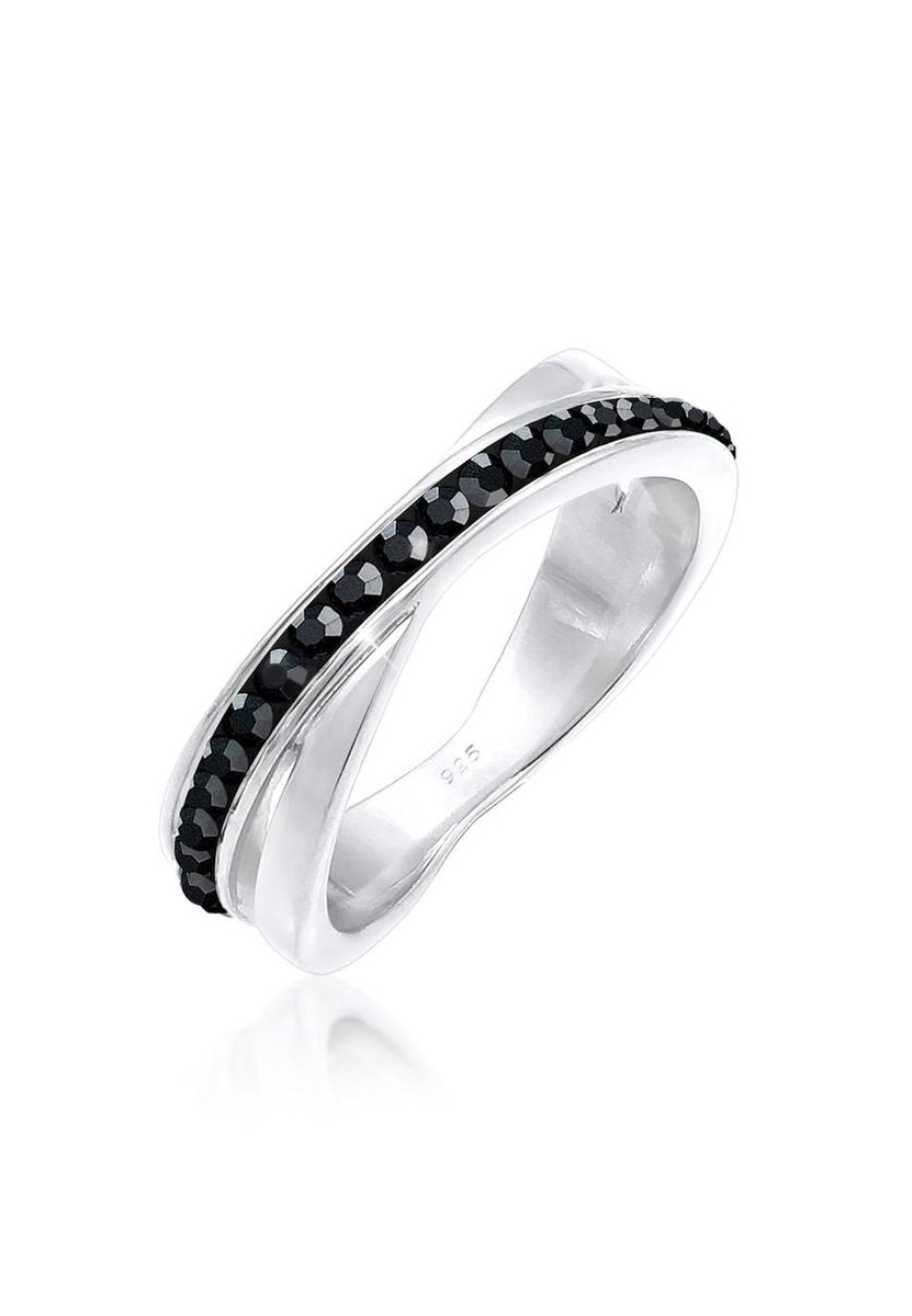 Elli - Ring - Dames Slag met Kristallen in 925 Sterling Zilver - Dames