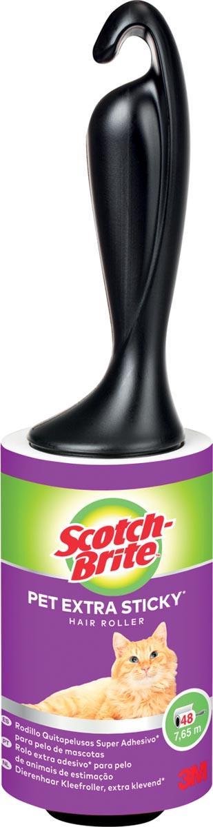 Scotch Brite Lint Roller Extra Adhesive For Animal Hair 48 Sheets
