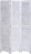 Medina Kamerscherm met 3 panelen 105x165 cm hout grijs