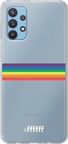 6F hoesje - geschikt voor Samsung Galaxy A32 4G -  Transparant TPU Case - #LGBT - Horizontal #ffffff