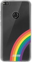 6F hoesje - geschikt voor Huawei P8 Lite (2017) -  Transparant TPU Case - #LGBT - Rainbow #ffffff