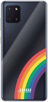 6F hoesje - geschikt voor Samsung Galaxy Note 10 Lite -  Transparant TPU Case - #LGBT - Rainbow #ffffff