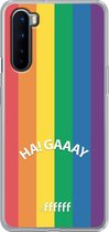 6F hoesje - geschikt voor OnePlus Nord -  Transparant TPU Case - #LGBT - Ha! Gaaay #ffffff