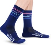 Hardloopsokken - Stripe print - Paars