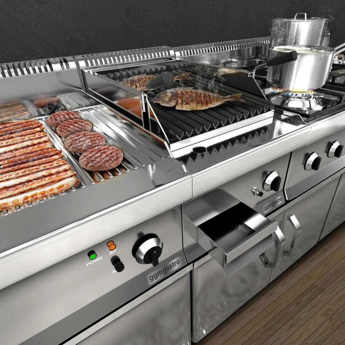 Bain Marie - 1x GN 1/1 of 2x GN 1/2 | GGM Gastro