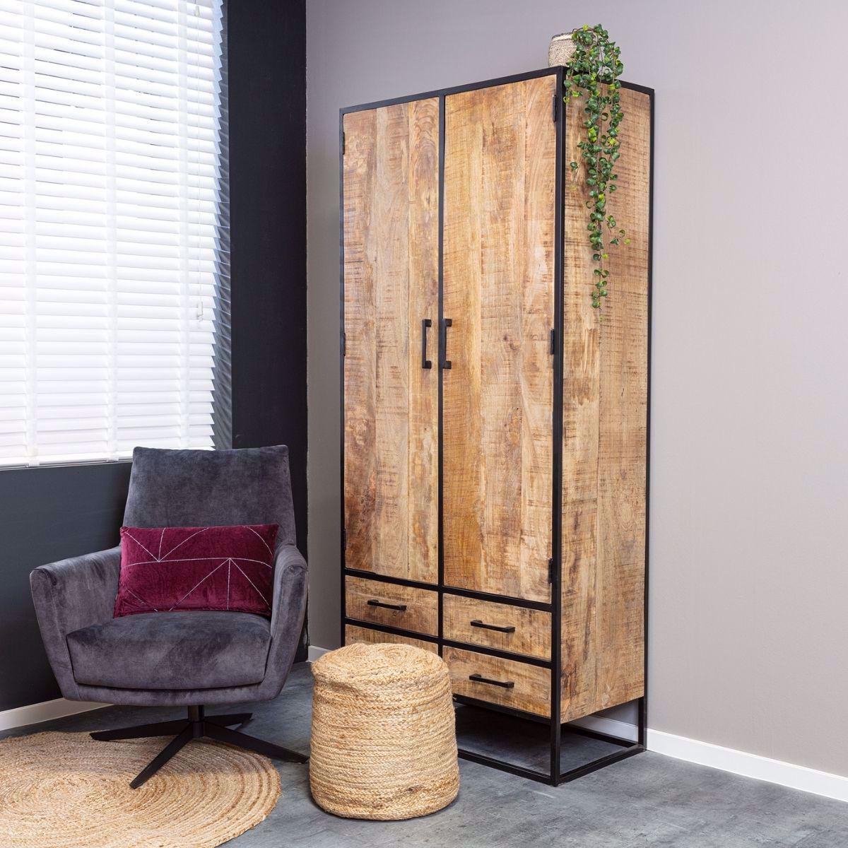 Kabinet Dakota Naturel Mangohout 90 cm