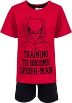 Spiderman Shortama - Spiderman Pyjama - korte broek en t-shirt - Pyjama - Marvel - Zomer Pyjama - Maat 104