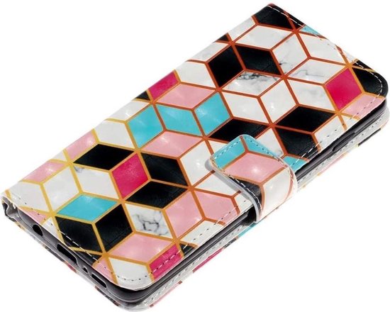 Étui Bookcase hoesje Samsung Galaxy S20 avec imprimé - Check