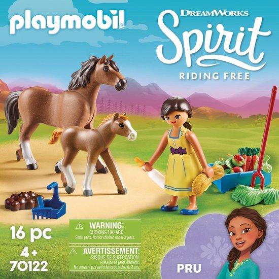 PLAYMOBIL Spirit Pru met paard en veulen - 70122 - PLAYMOBIL