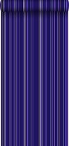 ESTAhome behang strepen paars en bruin - 136804 - 53 cm x 10,05 m