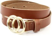 Kidzzbelts Meisjesriem 1984 - Cognac - 65 cm