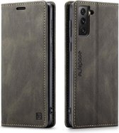 AutSpace - Samsung Galaxy S21 FE Hoesje - Wallet Book Case - Magneetsluiting - met RFID bescherming - Bruin