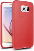 Hoesje CoolSkin3T - Telefoonhoesje voor Samsung Galaxy S6 - Transparant Rood