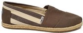 Toms Classic Canvas Espadrille Dames 10005417 Dark Grey Stripe Maat 41