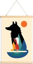 JUNIQE - Posterhanger Best Friend -30x45 /Kleurrijk