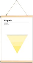 JUNIQE - Posterhanger Margarita - minimalistisch -20x30 /Geel & Wit