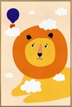 JUNIQE - Poster met kunststof lijst Head in the Clouds -30x45