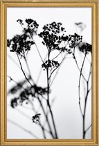 JUNIQE - Poster met houten lijst Silhouettes 4 -20x30 /Grijs & Wit