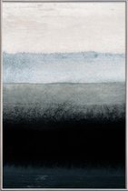 JUNIQE - Poster met kunststof lijst Shades of Grey -40x60 /Grijs & Wit