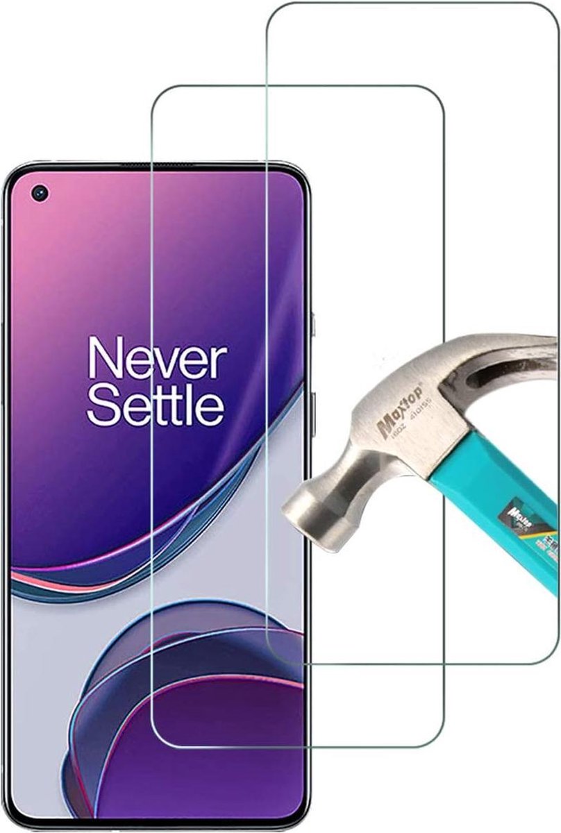 Screenprotector Glas - Tempered Glass Screen Protector Geschikt voor: OnePlus 9 - 2x AR202