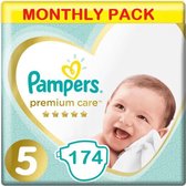 Pampers Premium Care Luiers Maat 5 - 174 Luiers Maandbox