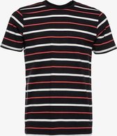 Unsigned heren T-shirt met strepen - Blauw - Maat M