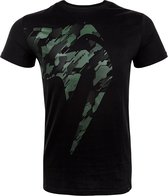 Venum Tecmo Giant T-Shirt - Zwart / Khaki groen - XXL
