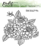 Dahlia Bouquet Clear Stamps (F-127)