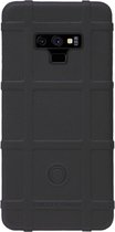 RUGGED SHIELD Rubber Bumper Case Hoesje voor Samsung Galaxy Note 9 - Zwart