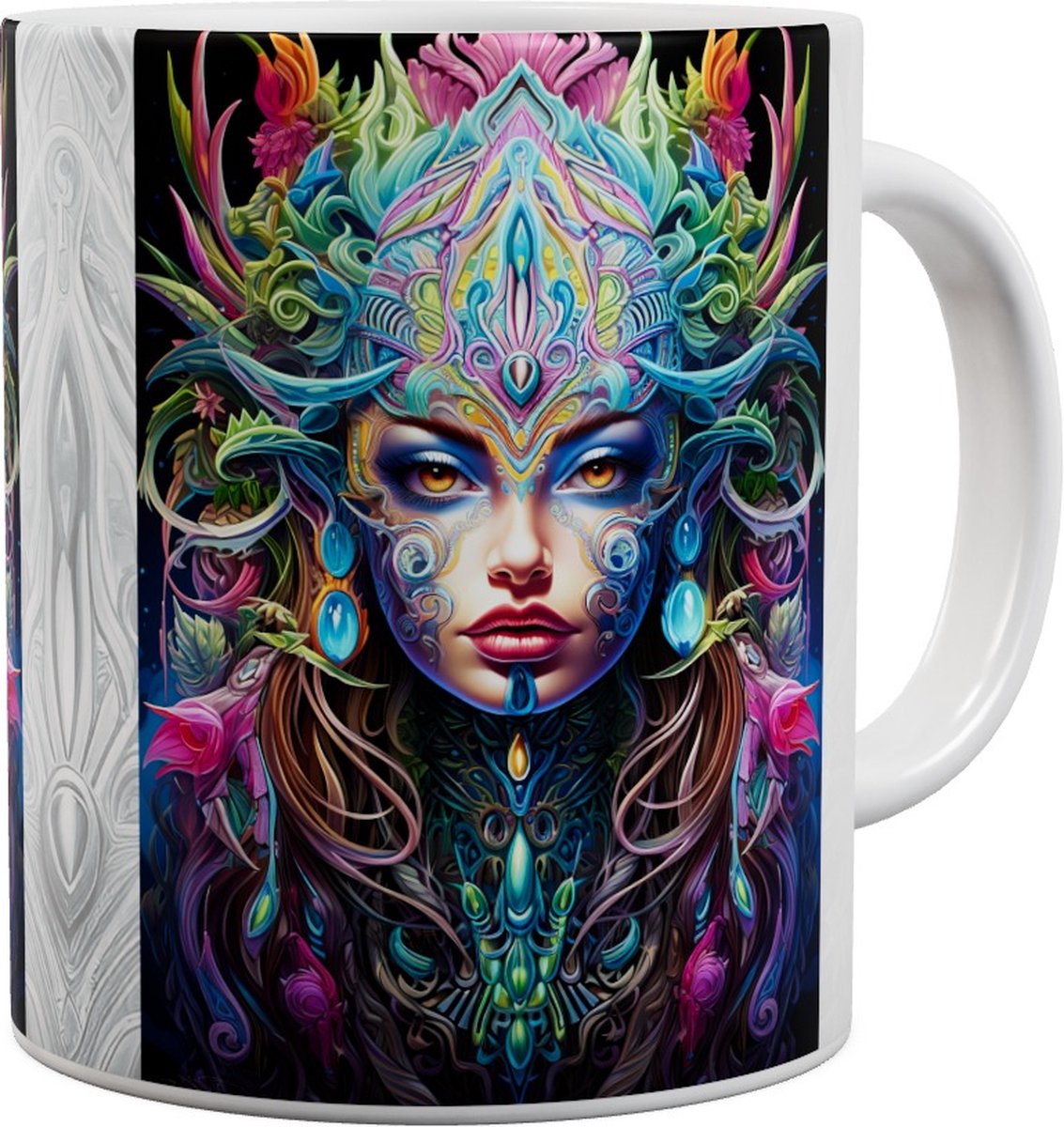 Gekleurd masker Colorful Woman - Mok 440ml 440