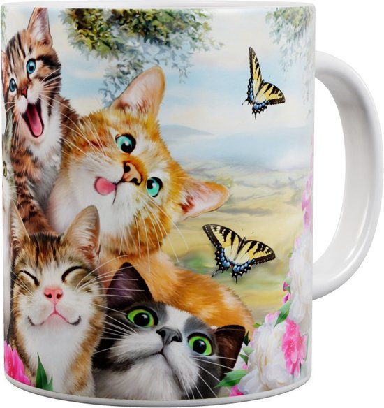 Chats Cat Selfie - Mug 440 ml