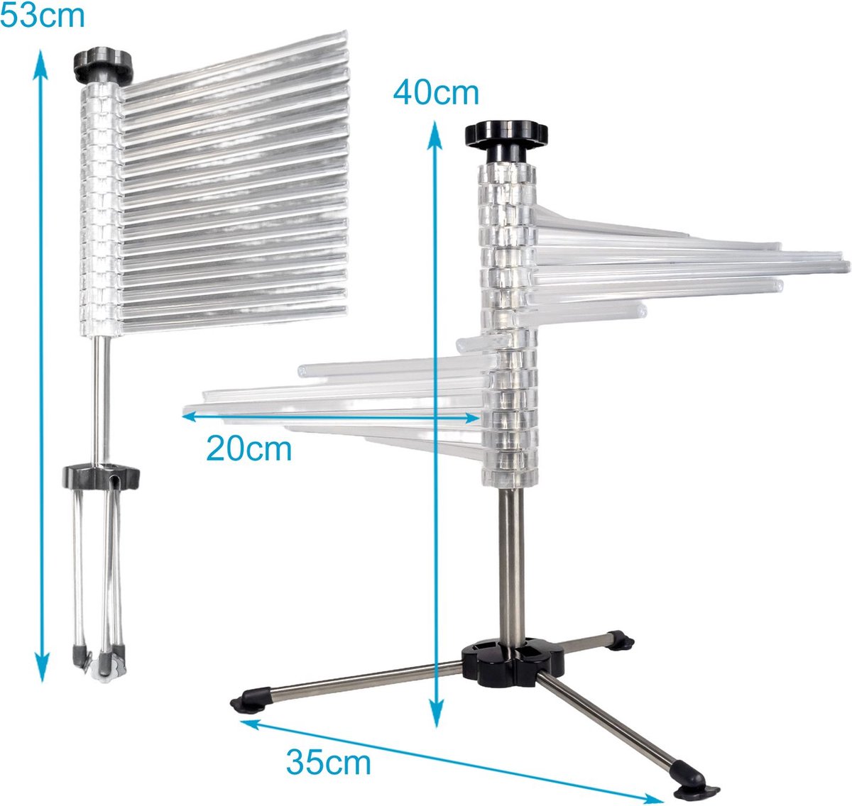 Intirilife pastarek voor het ophangen en drogen van pasta met - Main Image