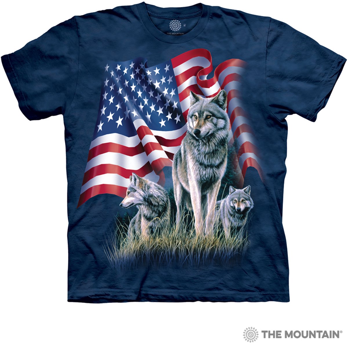 T-shirt Wolf Flag L