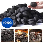 Houtskoolbriketten 10 kg - Houtskool Briketten - Briketten voor Barbecue - Lange Brandduur - Ideaal voor Barbecue - Inclusief EBOOK