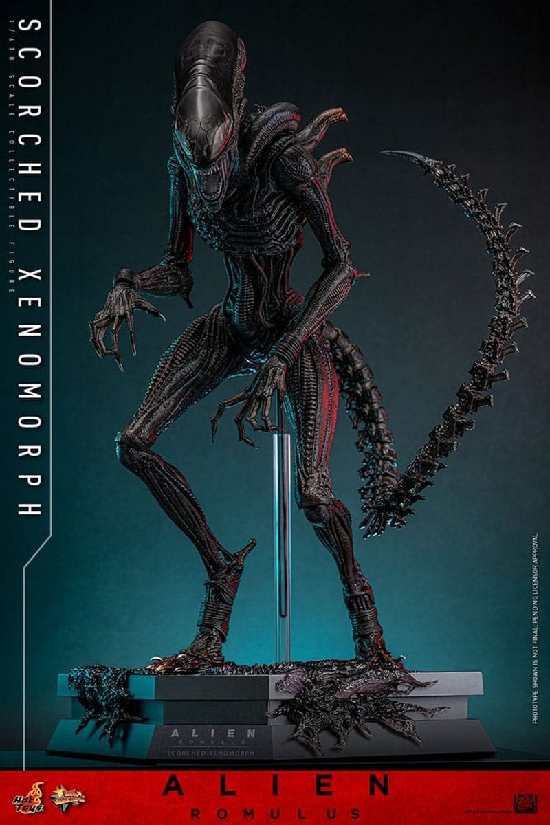 Hot Toys Alien: Romulus Movie Masterpiece Action Figure 1/6 Scorched Xenomorph 44 cm Action Figuur